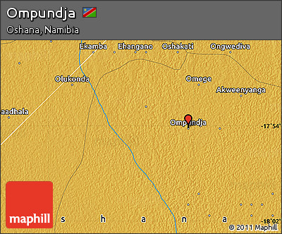 Physical Map of Ompundja