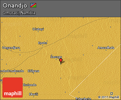 Physical Map of Onandjo
