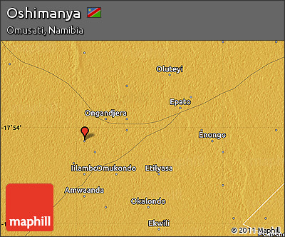 Physical Map of Oshimanya