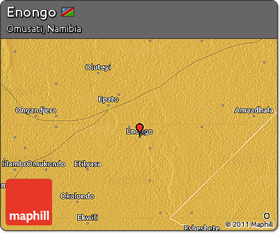 Physical Map of Enongo