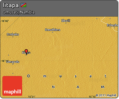 Physical Map of Iitapa