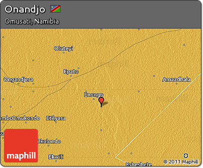 Physical Map of Onandjo
