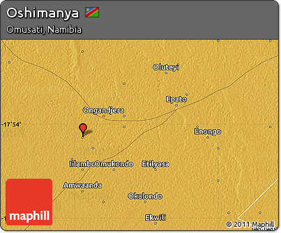 Physical Map of Oshimanya
