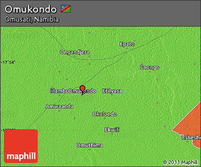 Political Map of Omukondo