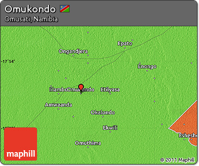 Political Map of Omukondo
