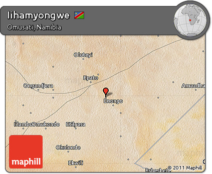 Satellite Map of Iihamyongwe