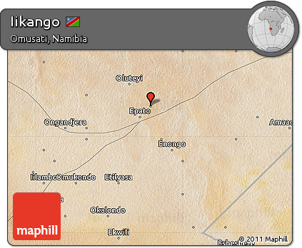 Satellite Map of Iikango