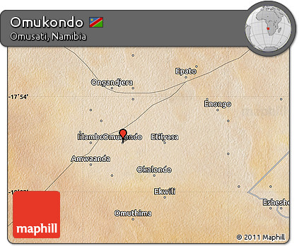 Satellite Map of Omukondo
