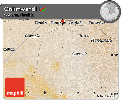 Satellite Map of Oniimwandi