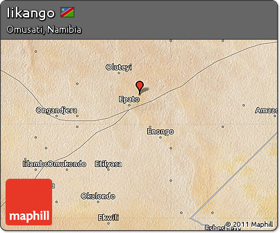 Satellite Map of Iikango