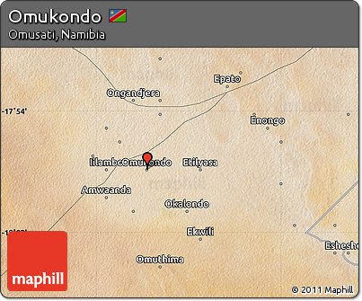 Satellite Map of Omukondo