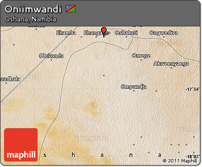 Satellite Map of Oniimwandi