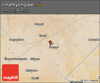 Satellite Map of Iihamyongwe