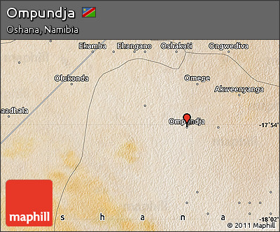 Satellite Map of Ompundja