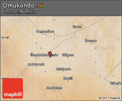 Satellite Map of Omukondo