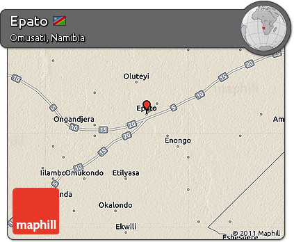 Shaded Relief Map of Epato