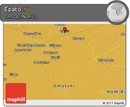 Physical Panoramic Map of Epato
