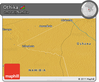 Physical Panoramic Map of Othika
