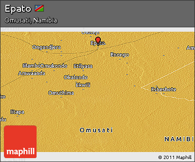 Physical Panoramic Map of Epato