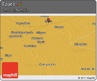 Physical Panoramic Map of Epato