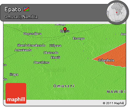 Political Panoramic Map of Epato