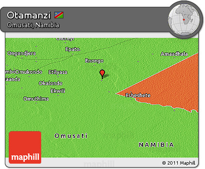 Political Panoramic Map of Otamanzi