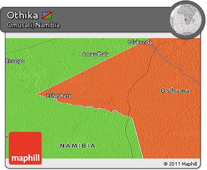 Political Panoramic Map of Othika