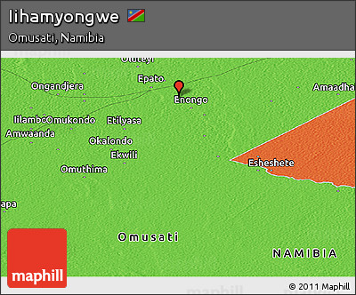 Political Panoramic Map of Iihamyongwe