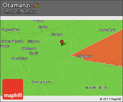Political Panoramic Map of Otamanzi