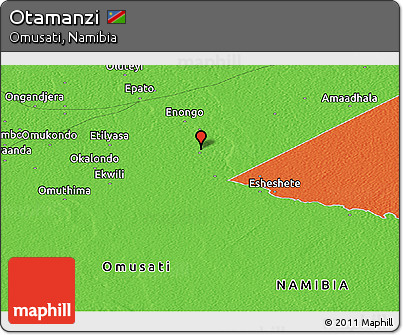Political Panoramic Map of Otamanzi