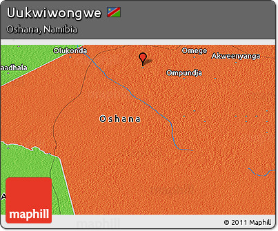 Political Panoramic Map of Uukwiwongwe