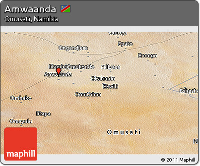Satellite Panoramic Map of Amwaanda