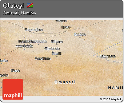 Satellite Panoramic Map of Oluteyi