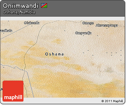 Satellite Panoramic Map of Oniimwandi
