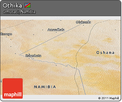 Satellite Panoramic Map of Othika