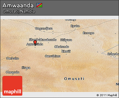Satellite Panoramic Map of Amwaanda