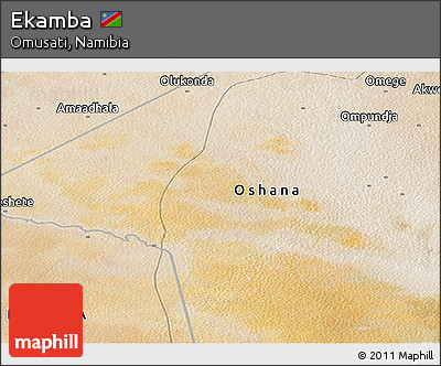 Satellite Panoramic Map of Ekamba