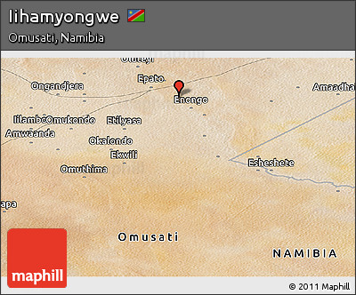Satellite Panoramic Map of Iihamyongwe