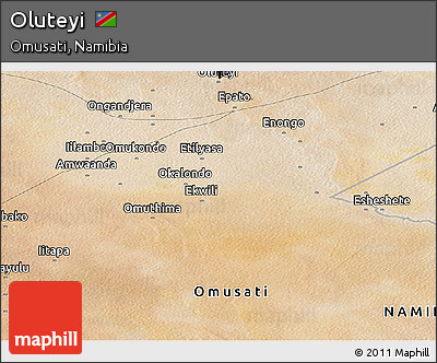 Satellite Panoramic Map of Oluteyi