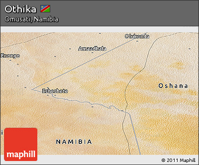 Satellite Panoramic Map of Othika