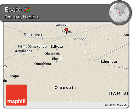 Shaded Relief Panoramic Map of Epato