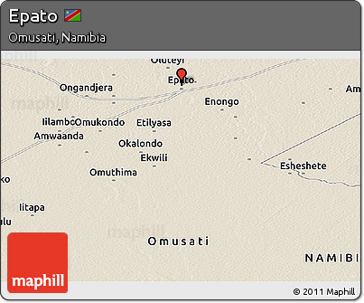 Shaded Relief Panoramic Map of Epato