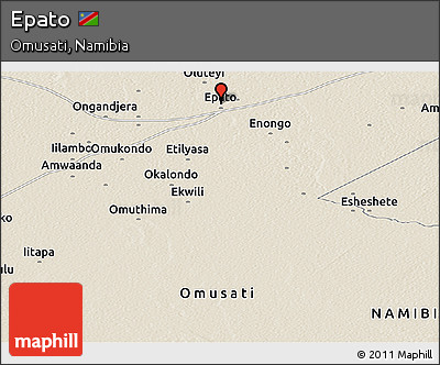 Shaded Relief Panoramic Map of Epato