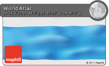 Shaded Relief Panoramic Map of the Area around 18° 1' 4" S, 15° 13' 29" W