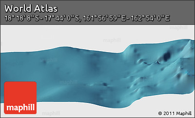 Satellite Panoramic Map of the Area around 18° 1' 4" S, 162° 25' 30" E