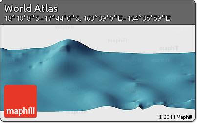 Satellite Panoramic Map of the Area around 18° 1' 4" S, 164° 7' 30" E