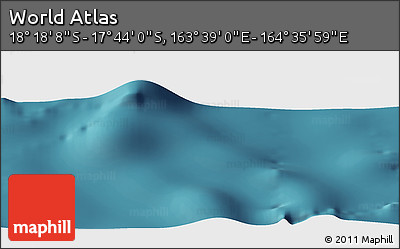 Satellite Panoramic Map of the Area around 18° 1' 4" S, 164° 7' 30" E