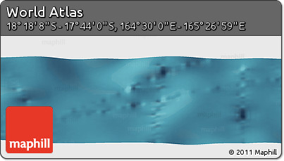 Satellite Panoramic Map of the Area around 18° 1' 4" S, 164° 58' 29" E