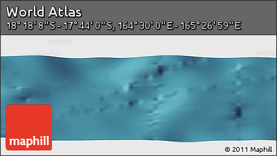Satellite Panoramic Map of the Area around 18° 1' 4" S, 164° 58' 29" E