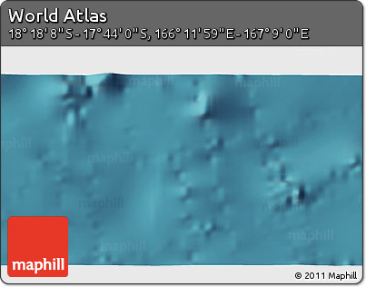 Satellite 3D Map of the Area around 18° 1' 4" S, 166° 40' 30" E
